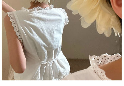 Flower Mesh Scrunchie