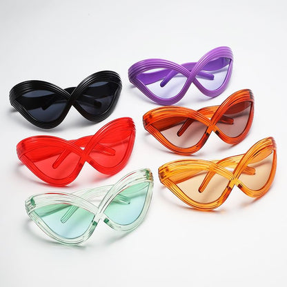 Wavy Oversized Sunglasses