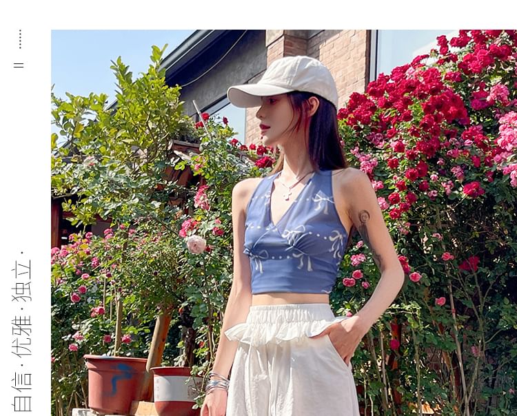 Drawstring Waist Plain Ruffle Baggy Cargo Pants