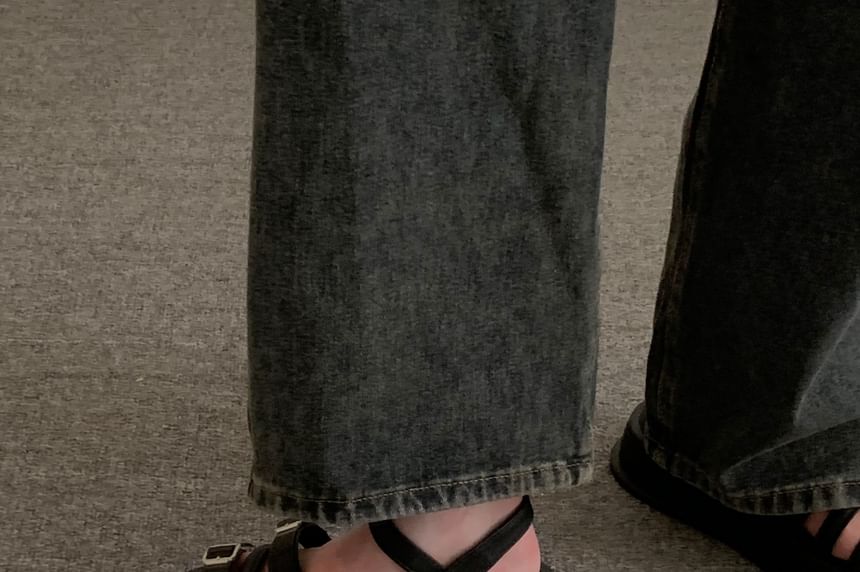 Faux Leather Platform Gladiator Sandals