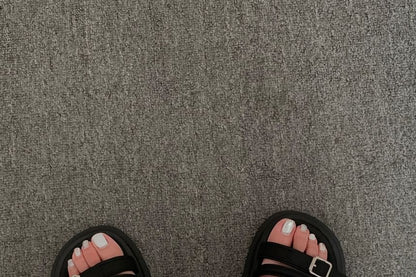 Faux Leather Platform Gladiator Sandals