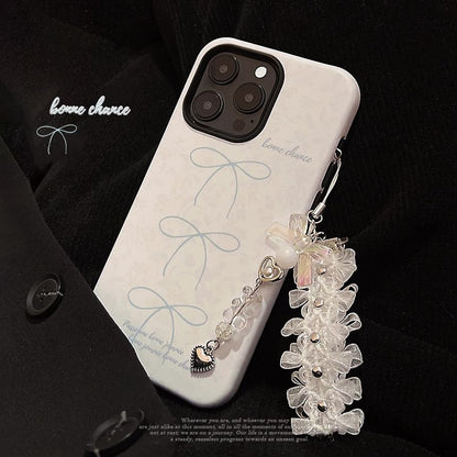 Phone Bow Lace Case Set Charm /