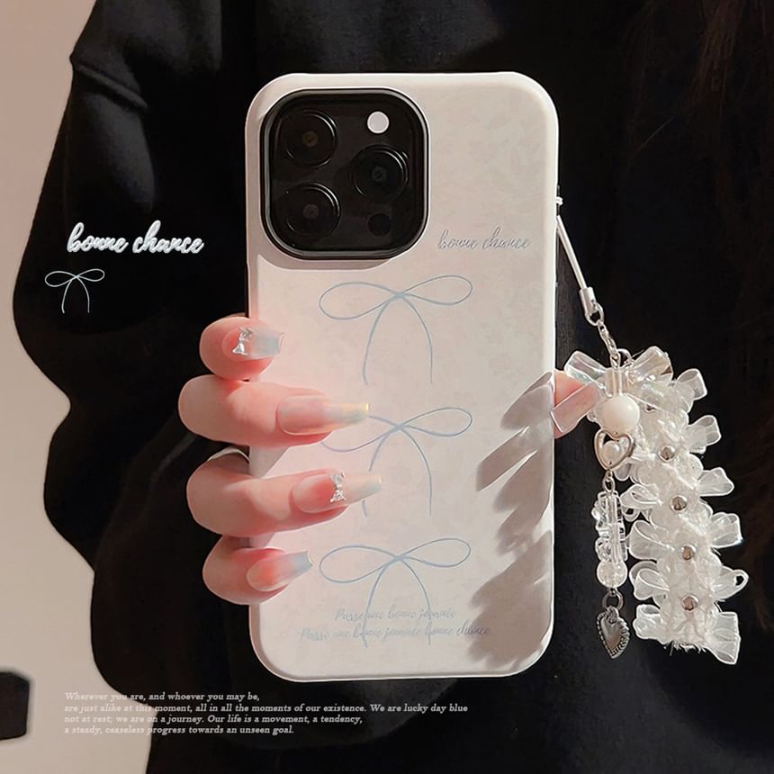 Phone Bow Lace Case Set Charm /