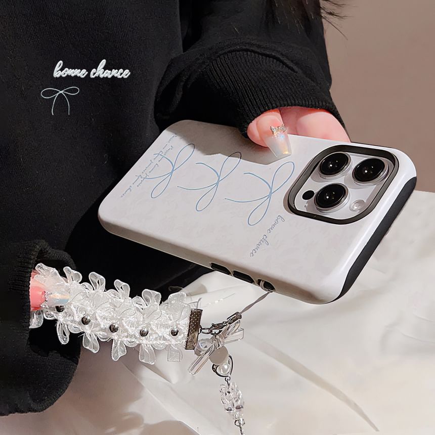 Phone Bow Lace Case Set Charm /