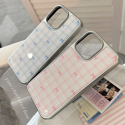 Phone Bow Plaid Case