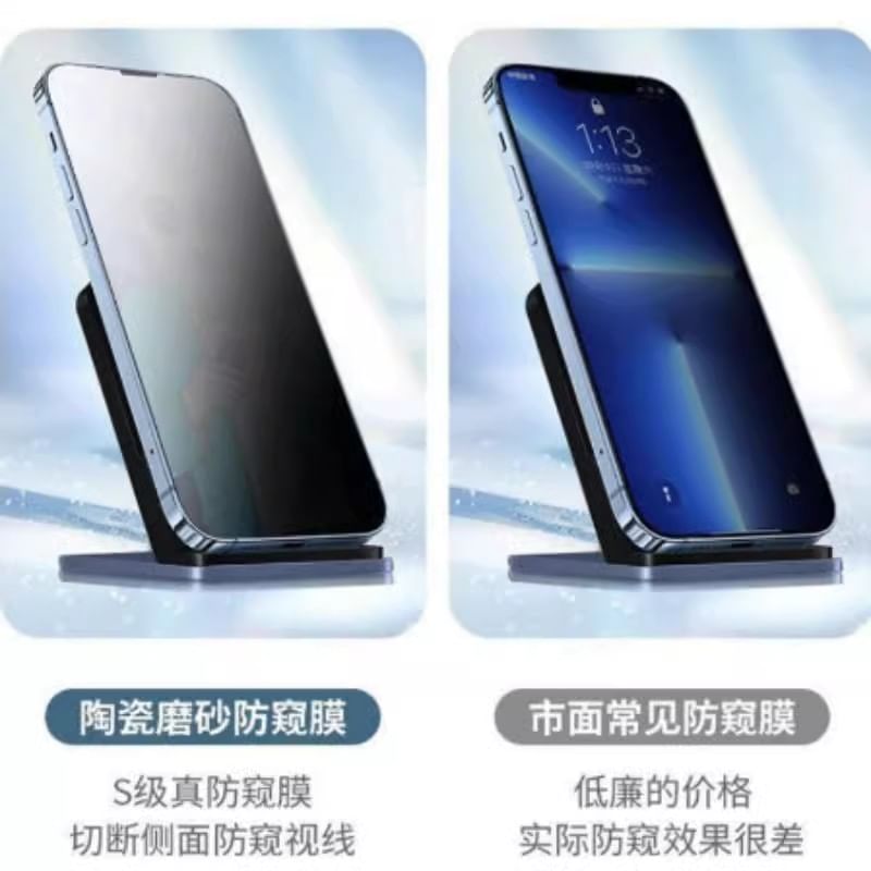 Privacy Tempered Glass Protector Clear Film / Set Screen 2: of