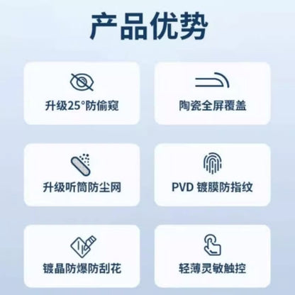 Privacy Tempered Glass Protector Clear Film / Set Screen 2: of