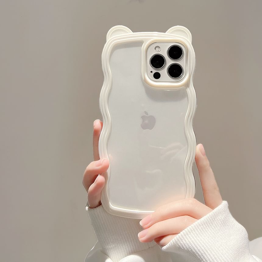 Bear Ear iPhone Case Transparent