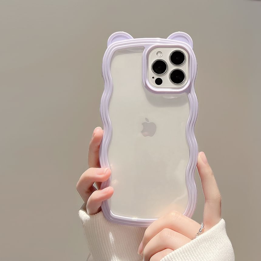 Bear Ear iPhone Case Transparent