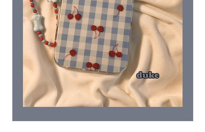 Print / Beaded Cherry iPhone Case Strap Set