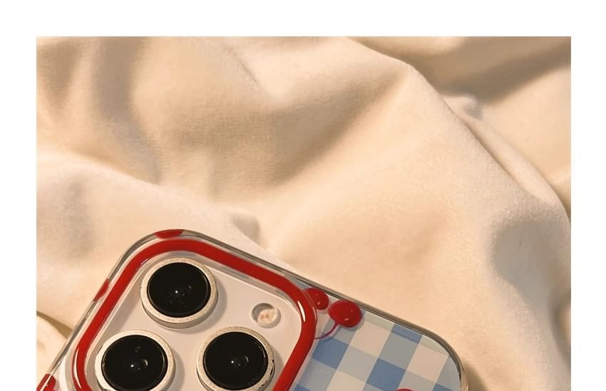 Print / Beaded Cherry iPhone Case Strap Set