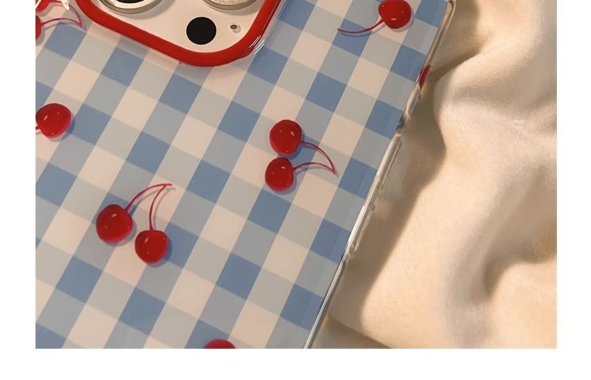 Print / Beaded Cherry iPhone Case Strap Set