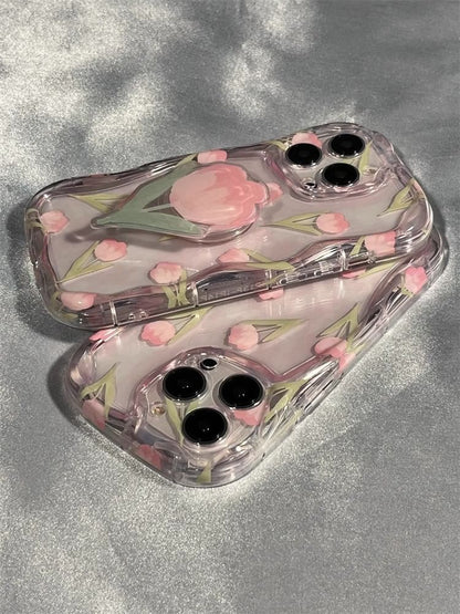 / Floral Case Stand iPhone Print Set