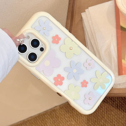 Floral Pearl Case + Set: Sticker Faux iPhone Print