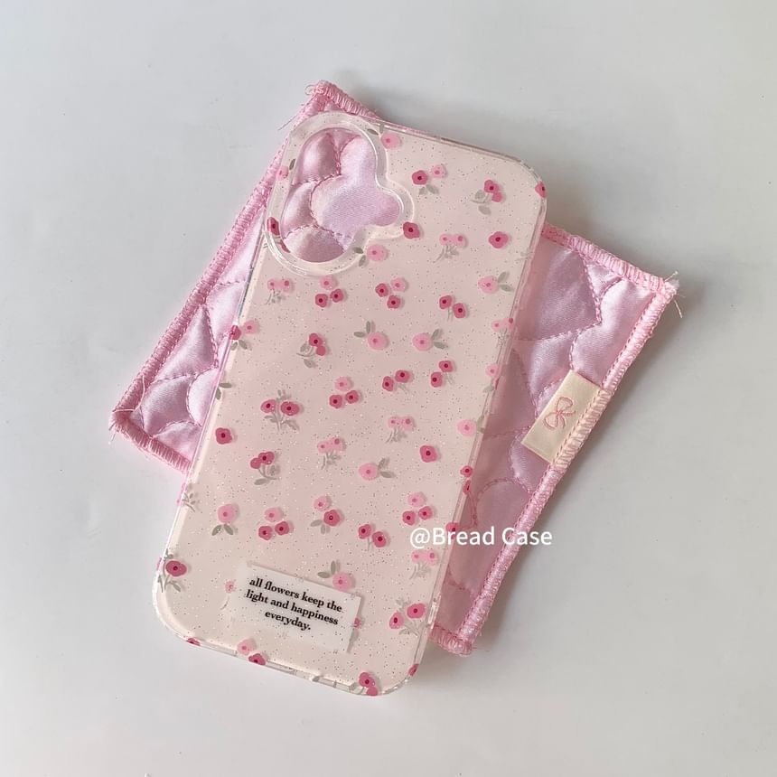 Floral Case Strap iPhone Beaded / Set Print