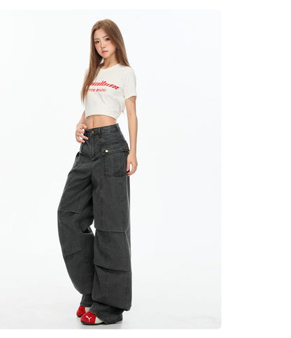 Mid Rise Baggy Cargo Pants (Various Designs)