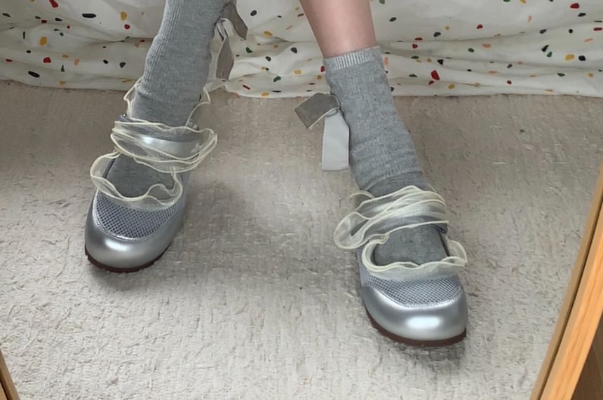 Rugged Sole Balletcore Sneakers