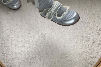 Rugged Sole Balletcore Sneakers