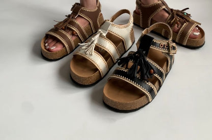 Tasseled Roman Sandals