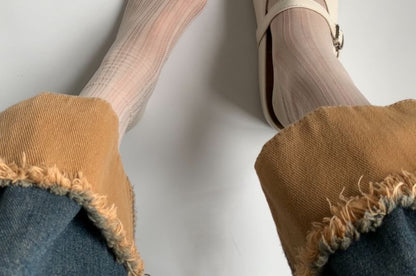 Faux Leather Wrapped Flats