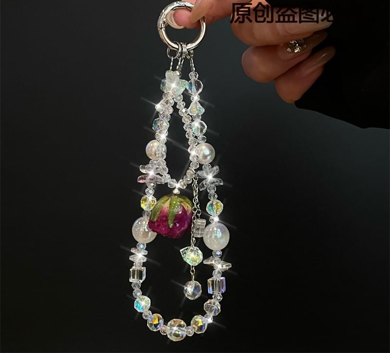 Lanyard with Beaded Phone Pad