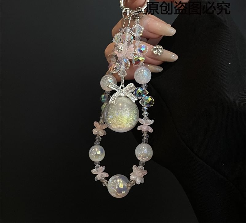 Pad Lanyard Pearl Phone with Faux