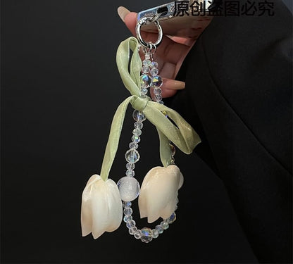 with Flower Phone Lanyard Pad