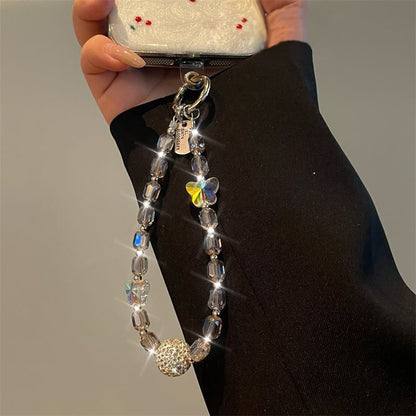 Butterfly Lanyard Beaded Phone