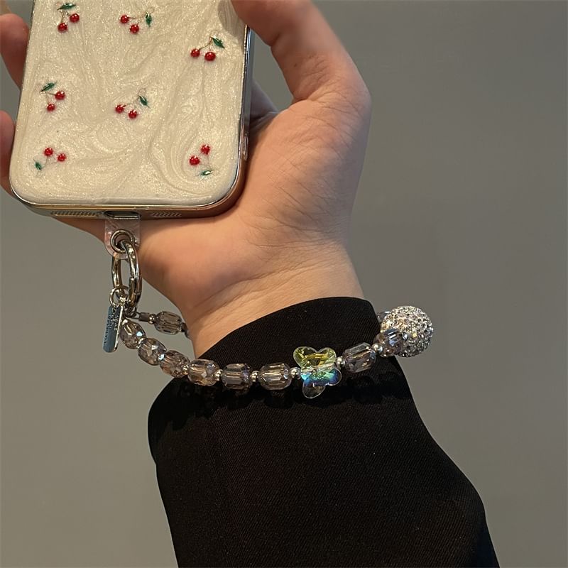 Butterfly Lanyard Beaded Phone