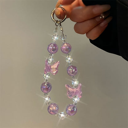 Beaded Phone Lanyard Butterfly