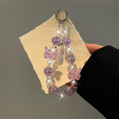 Beaded Phone Lanyard Butterfly
