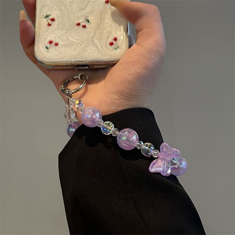 Beaded Phone Lanyard Butterfly