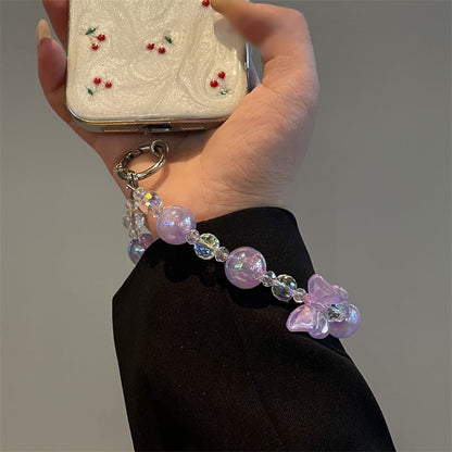 Beaded Phone Lanyard Butterfly