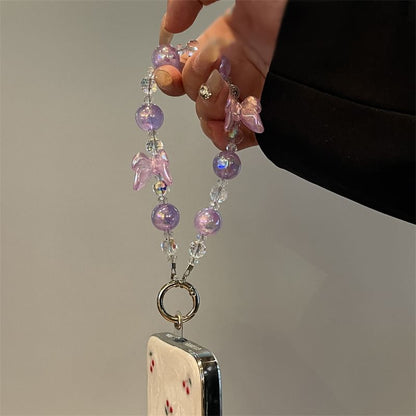 Beaded Phone Lanyard Butterfly
