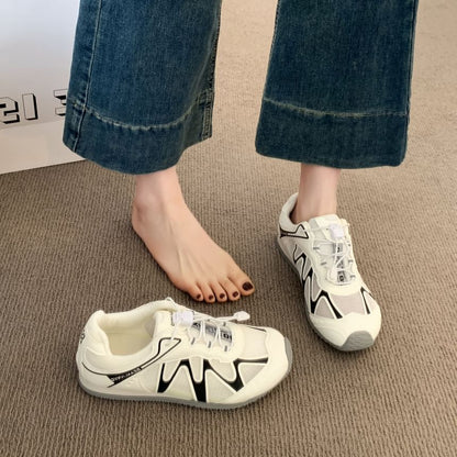 Platform Panel Mesh Sneakers