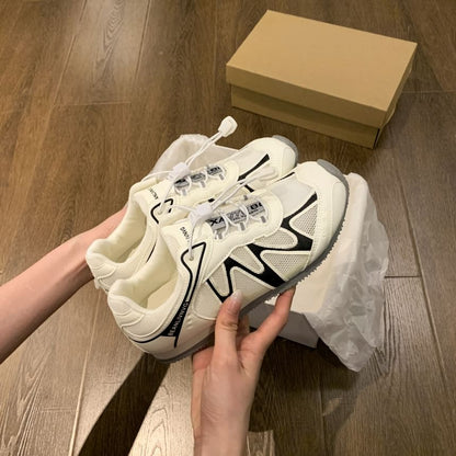 Platform Panel Mesh Sneakers
