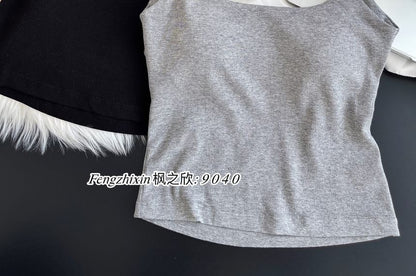 Open-Back Padded Slim-Fit Camisole Top