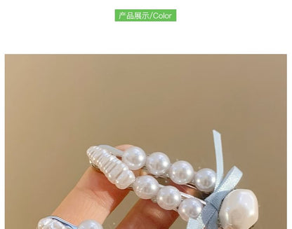 Clip Faux Set Hair / Pearl