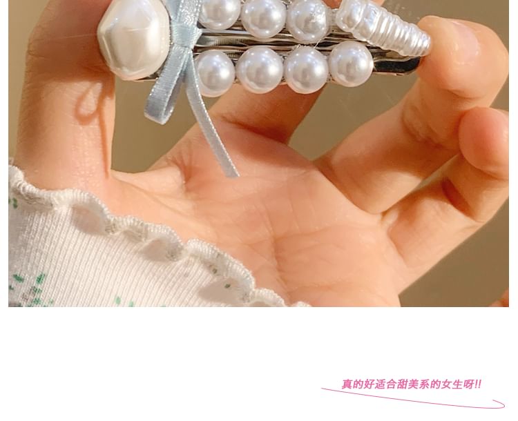 Clip Faux Set Hair / Pearl