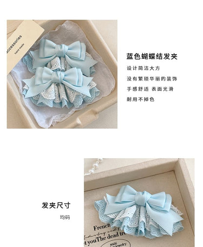 Bow / Clip Lace Hair Set