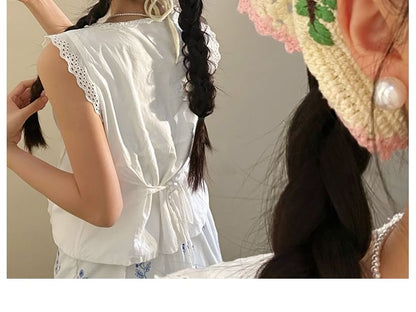 Band Knit Floral Head