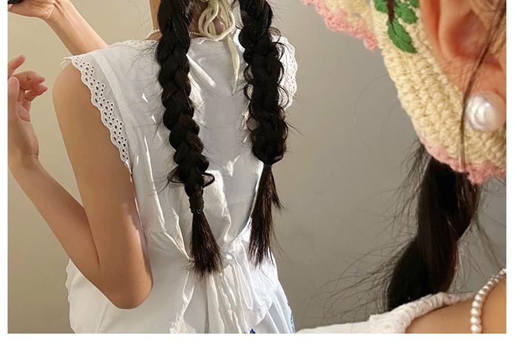 Band Knit Floral Head