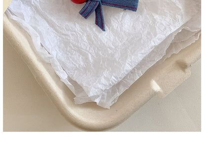 Bow Clip Hair Denim Set