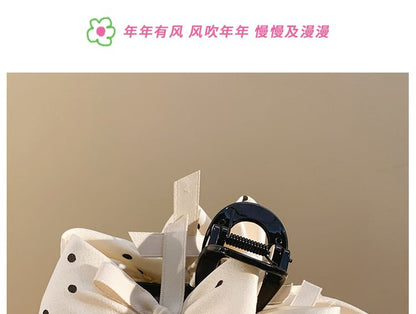 Dotted Bow Claw Hair