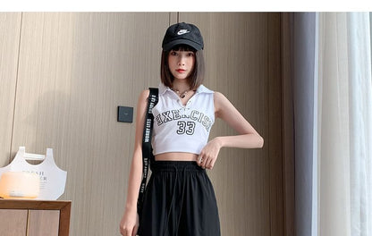 High Rise Plain Wide Leg Cargo Pants