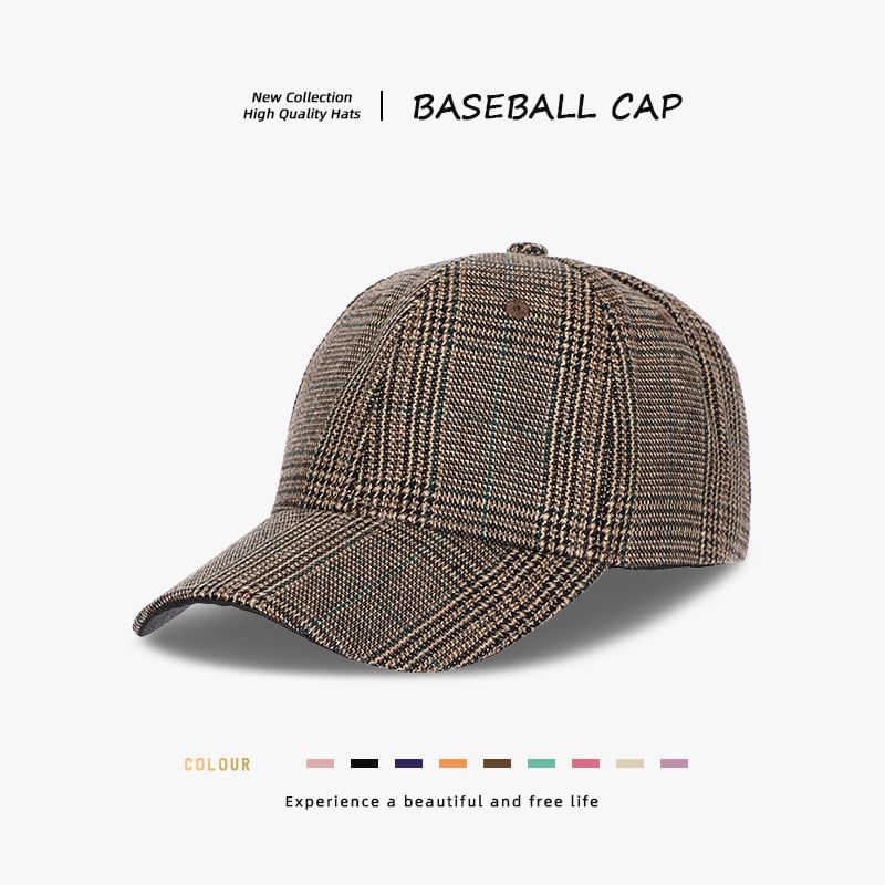 Plaid Baseball Cap