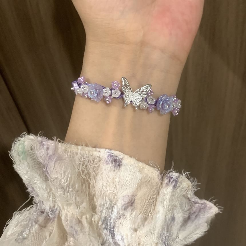 Bracelet Butterfly Rope