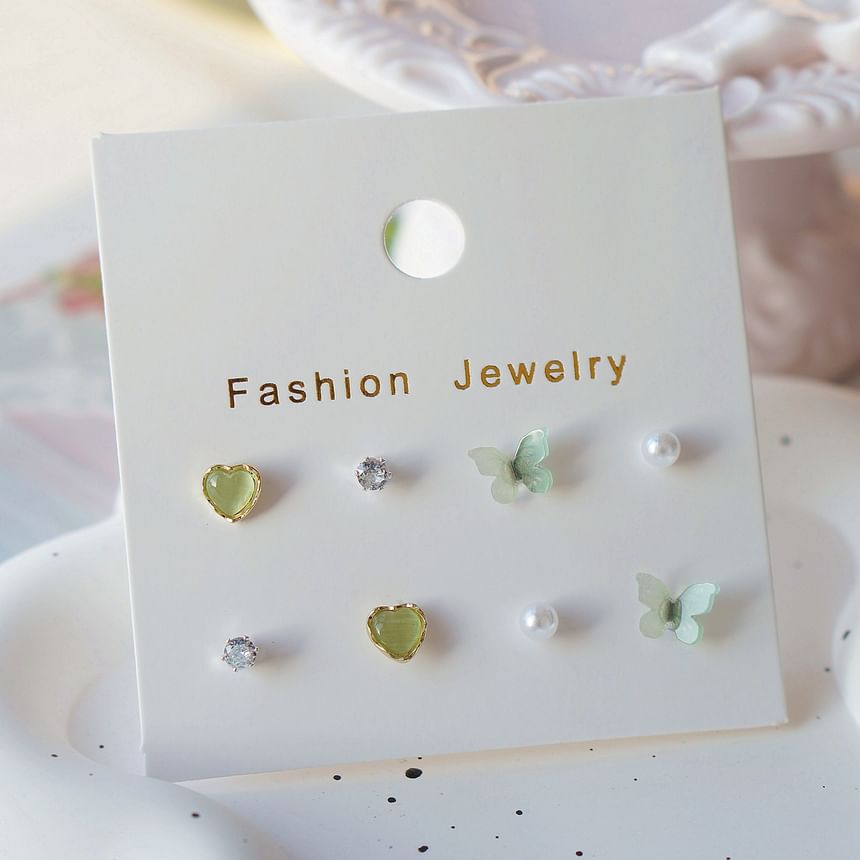 Earring Set Stud Butterfly