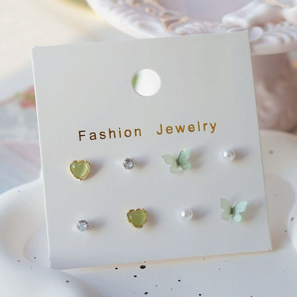 Earring Set Stud Butterfly