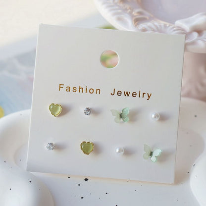 Earring Set Stud Butterfly